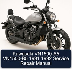 1991-1992 Kawasaki Vulcan Vn1500-a5 Vn1500-b5 Service Repair Workshop Manual PDF