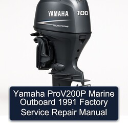 1991 Yamaha Prov200p Marine Outboard Service Repair Workshop Manual PDF