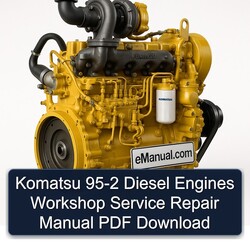 Komatsu 95 2 Diesel Engines Service Repair Workshop Manual PDF