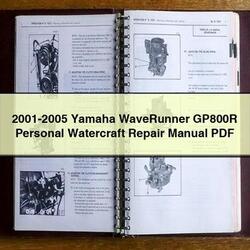 2001-2005 Yamaha Waverunner GP800R Personal Watercraft Service Repair Workshop Manual PDF
