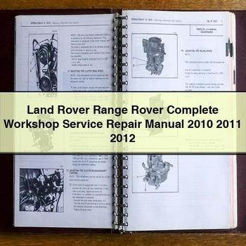 2010-2012 Land Rover Range Service Repair Workshop Manual PDF