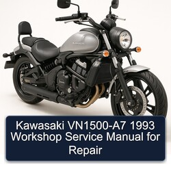 1993 Kawasaki Vulcan Vn1500-a7 Service Repair Workshop Manual PDF