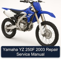2003 Yamaha YZ Models 250F Service Repair Workshop Manual PDF