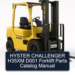 Hyster Challenger H35XM D001 Forklift Parts Catalog PDF