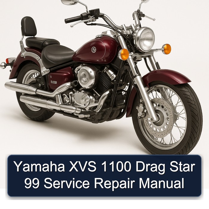 Yamaha XVS Models 1100 Drag Star 99 Service Repair Workshop Manual PDF