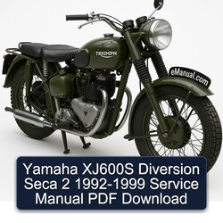 1992-1999 Triumph TRW Yamaha XJ600S Diversion Seca 2 Service Repair Workshop Manual PDF