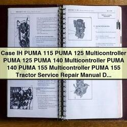 Case IH Puma 115, 125, 140, 155 Multicontroller Tractor Service Repair Workshop Manual PDF
