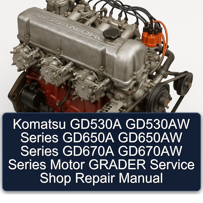 Datsun L Series & Z Komatsu GD530A GD530AW GD650A GD650AW GD670A GD670AW Motor Grader Shop Service Repair Workshop Manual PDF