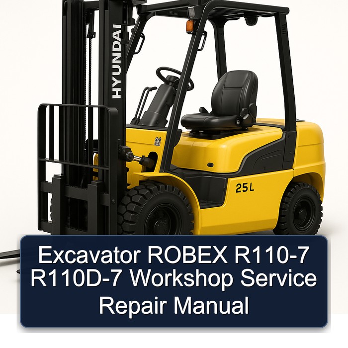 Excavator Robex R110-7 R110D-7 Service Repair Workshop Manual PDF