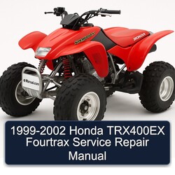 1999-2002 Honda TRX400EX Fourtrax Service Repair Workshop Manual PDF