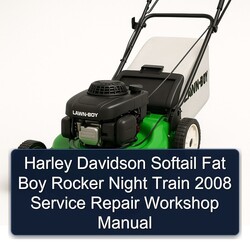 2008 Harley Davidson Softail Fat Boy Rocker Night Train Service Repair Workshop Manual PDF