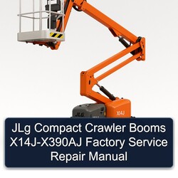 Jlg Compact Crawler Booms X14j-x390aj Service Repair Workshop Manual PDF