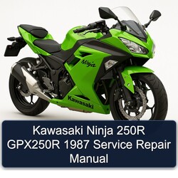 1987 Kawasaki Ninja 250R GPX250R Service Repair Workshop Manual PDF