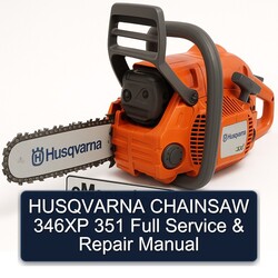 Husqvarna Chainsaw 346XP 351 Service Repair Workshop Manual PDF