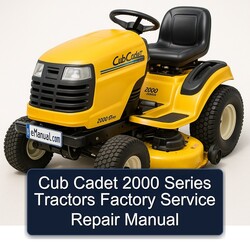 2000 Cub Cadet Series Tractors Service Repair Workshop Manual PDF