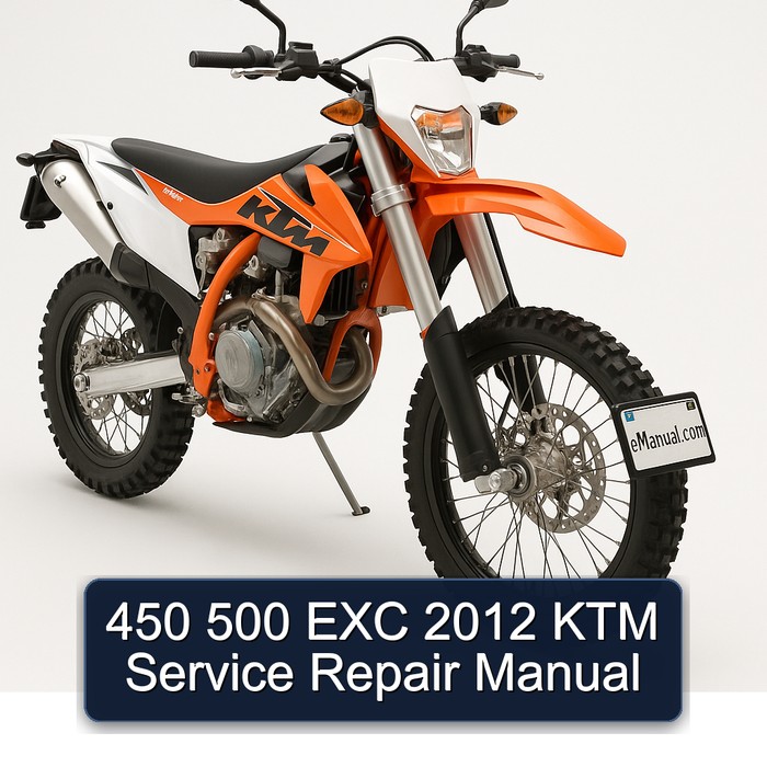 2012 KTM 450 500 EXC Service Repair Workshop Manual PDF