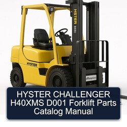 Hyster Challenger H40XMS D001 Forklift Parts Catalog PDF