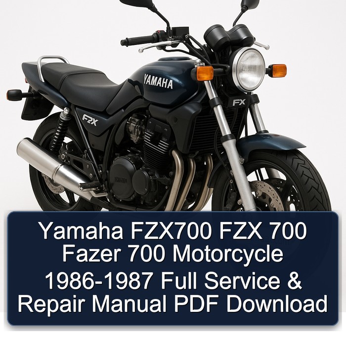 1986-1987 Yamaha Fazer FZX700 FZX 700 Motorcycle Service Repair Workshop Manual PDF