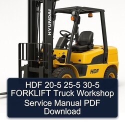 HDF 20-5 25-5 30-5 Forklift Truck Service Repair Workshop Manual PDF