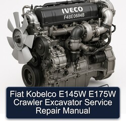 Fiat Kobelco E145W E175W Crawler Excavator Service Repair Workshop Manual PDF