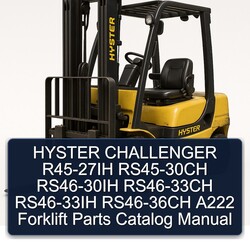 Hyster Challenger R45-27IH RS45-30CH RS46-30IH RS46-33CH RS46-33IH RS46-36CH A222 Forklift Parts Catalog PDF