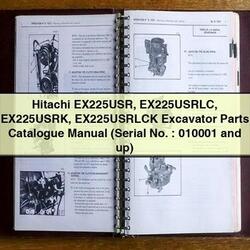 Hitachi EX225USR EX225USRLC EX225USRK EX225USRLCK Excavator (serial No. : 010001 Up) Parts Catalog PDF