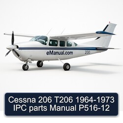 1964-1973 Cessna 206 T206 - IPC Parts P516-12 Catalog PDF
