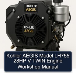 Kohler Aegis Series Model LH755 28HP V Twin Engine Service Repair Workshop Manual PDF