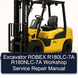 Excavator Robex R180lc-7a R180nlc-7a Service Repair Workshop Manual PDF