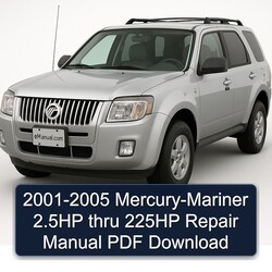 2001-2005 Mercury Mariner 2.5hp Thru 225HP Service Repair Workshop Manual PDF