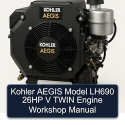 Kohler Aegis Series Model LH690 26HP V Twin Engine Service Repair Workshop Manual PDF