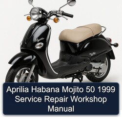 1999 Aprilia Habana Mojito 50 Service Repair Workshop Manual PDF