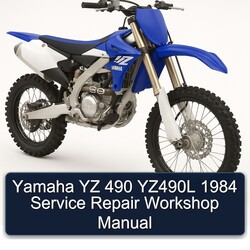 1984 Yamaha YZ Models 490 YZ490L Service Repair Workshop Manual PDF