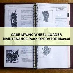 Case MW24C Wheel Loader Parts Operator Operator's Manual PDF
