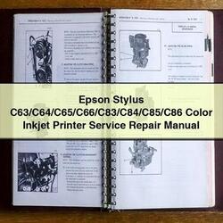 Epson Stylus C63/c64/c65/c66/c83/c84/c85/c86 Color Inkjet Printer Service Repair Workshop Manual PDF