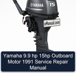 1991 Yamaha 9.9 Hp 15HP Outboard Motor Service Repair Workshop Manual PDF