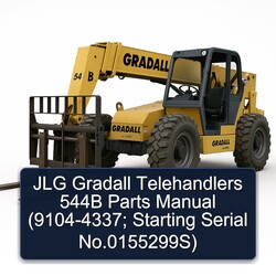 JLG Gradall Telehandlers 544B Parts (9104-4337; Starting Serial No.0155299s) Catalog PDF