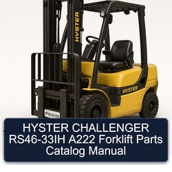 Hyster Challenger RS46-33IH A222 Forklift Parts Catalog PDF