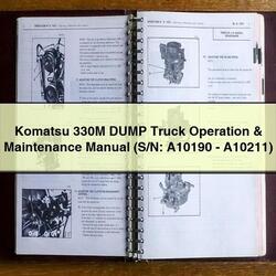 Komatsu 330M Dump Truck Operation (s/n: A10190-a10211) Service Repair Workshop Manual PDF