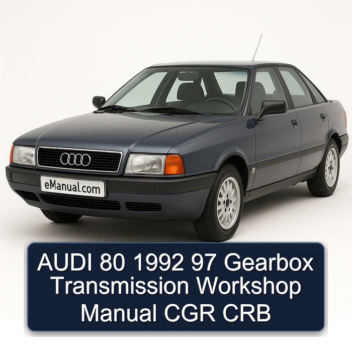 1992 Audi 80 97 Gearbox Transmission CGR CRB Service Repair Workshop Manual PDF