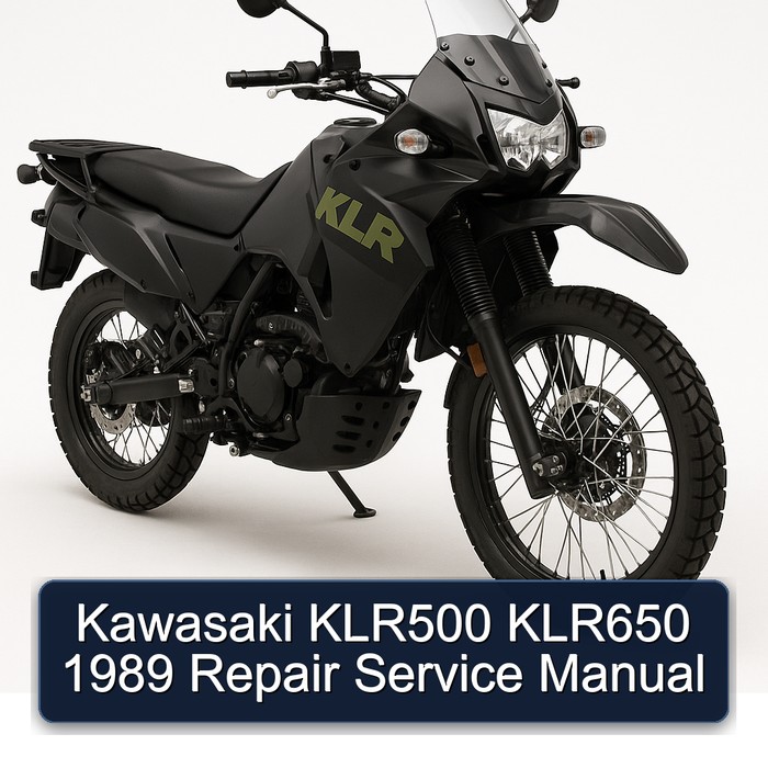 1989 Kawasaki KLR Series KLR500 KLR650 Service Repair Workshop Manual PDF