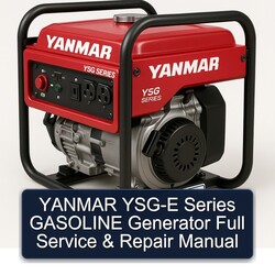 Yanmar YSG-E Series Gasoline Generator Service Repair Workshop Manual PDF