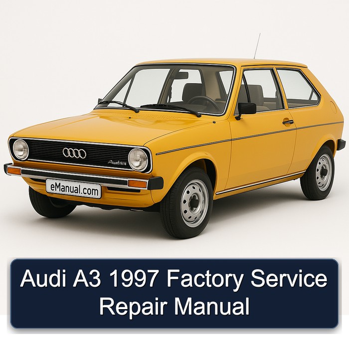 1997 Audi A3 Service Repair Workshop Manual PDF