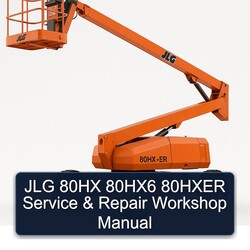 JLG 80HX 80hx6 80HXER Service Repair Workshop Manual PDF