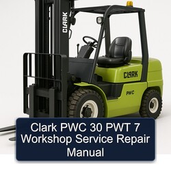 Clark PWC 30 PWT 7 Service Repair Workshop Manual PDF