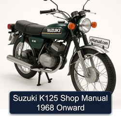 1968 Suzuki K125 Shop Onward Service Repair Workshop Manual PDF