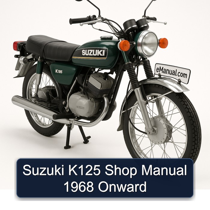 1968 Suzuki K125 Shop Onward Service Repair Workshop Manual PDF