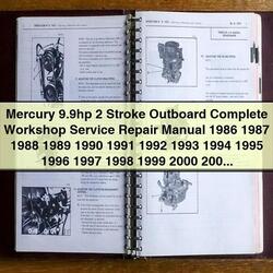 1986-2003 Mercury 9.9hp 2 Stroke Outboard Service Repair Workshop Manual PDF