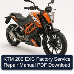 KTM 200 EXC Service Repair Workshop Manual PDF