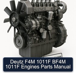 Deutz Series Manuals F4M 1011F BF4M Engines Parts Catalog PDF